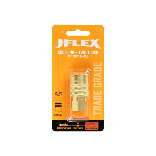 Jflex 1/4 Bsp Female Coupling - Brass - High Airflow - Durable - 600212 – view 2 - Auzzistore