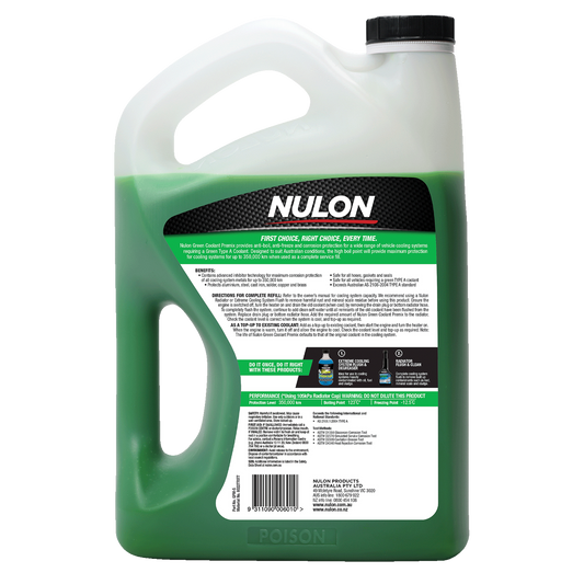 Nulon Green Coolant Premix - 5L - Anti-Boil & Anti-Freeze Protection – view 2