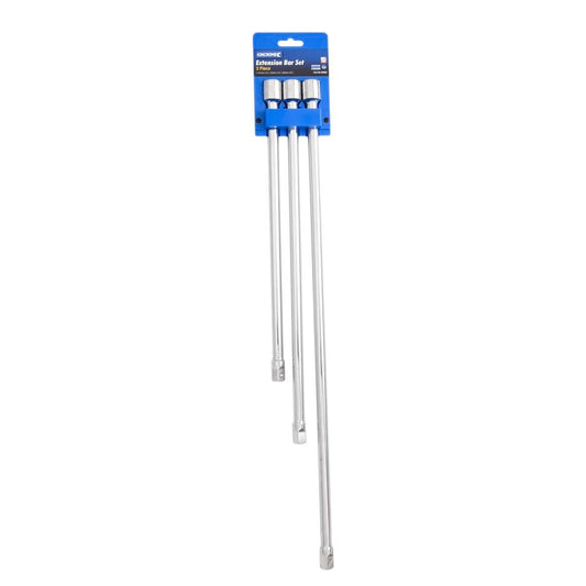 Kincrome 3 Piece 1/2" Drive Extension Bar Set - 375mm, 450mm, 600mm - Auzzistore