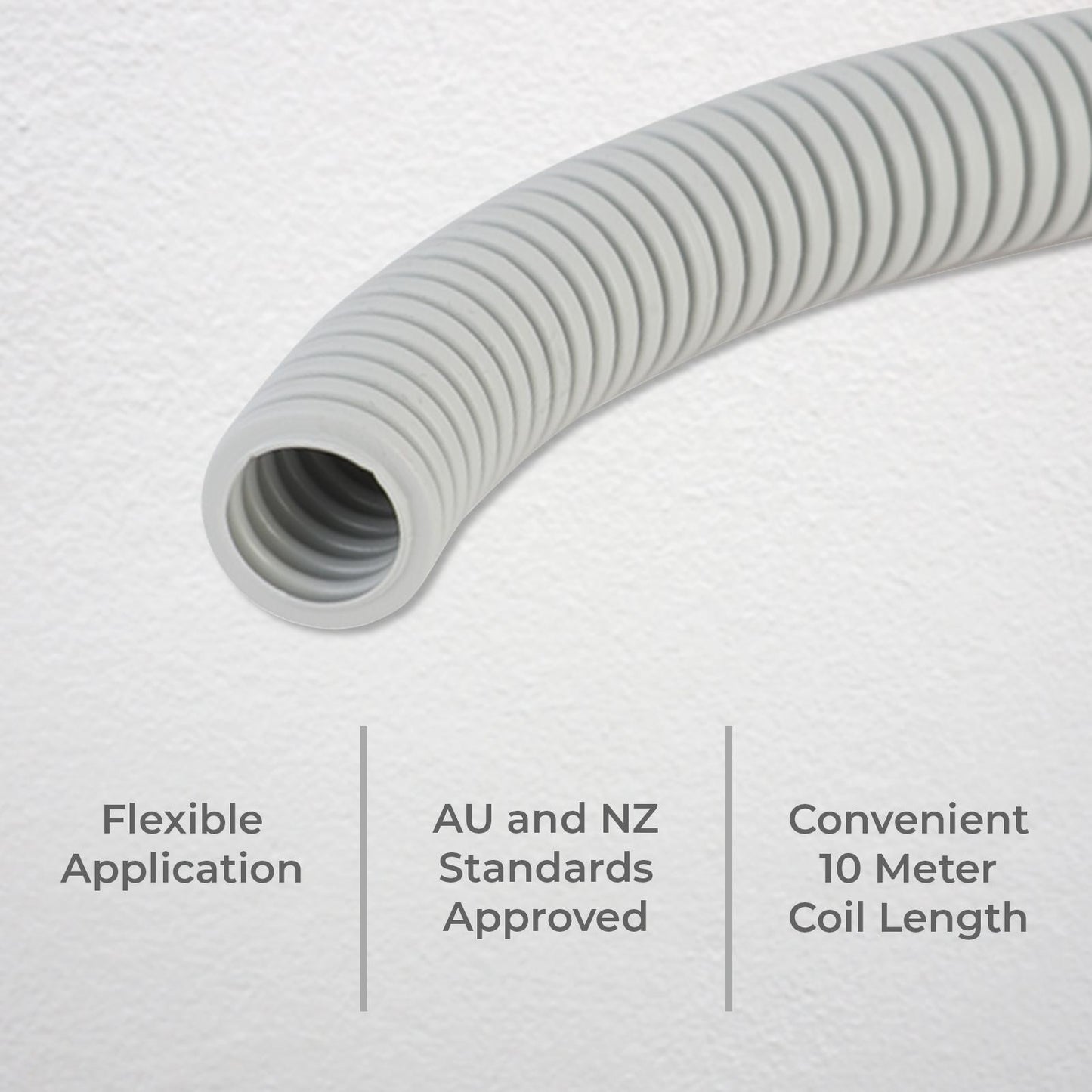 Deta 20mm X 10m Medium Duty Corrugated Conduit 20mm