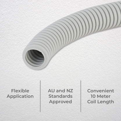 Deta 20mm X 10m Medium Duty Corrugated Conduit 20mm