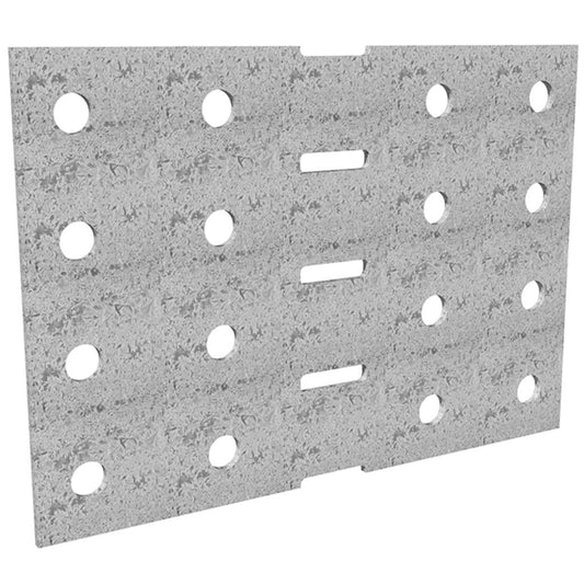 Dunnings Bracket Plate - 200 x 140mm - Galvanised Steel - M10 Holes - Auzzistore