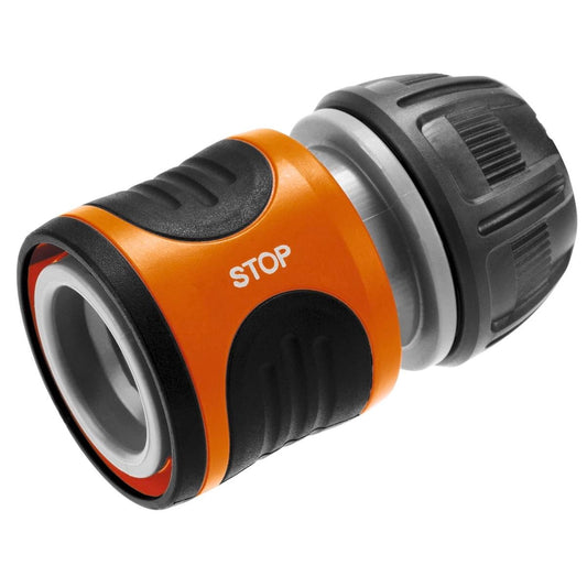 Gardena 13mm Water Stop Hose Connector - Plastic - Ergonomic - Durable - Auzzistore