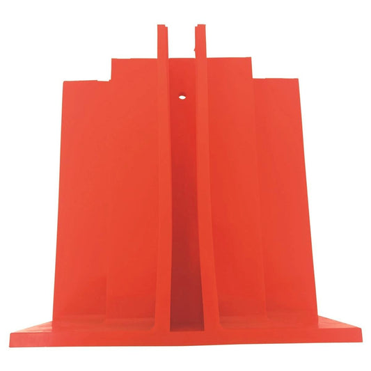 Builders Edge Safety Barrier Base - 200mm x 200mm x 200mm - Durable & Reusable