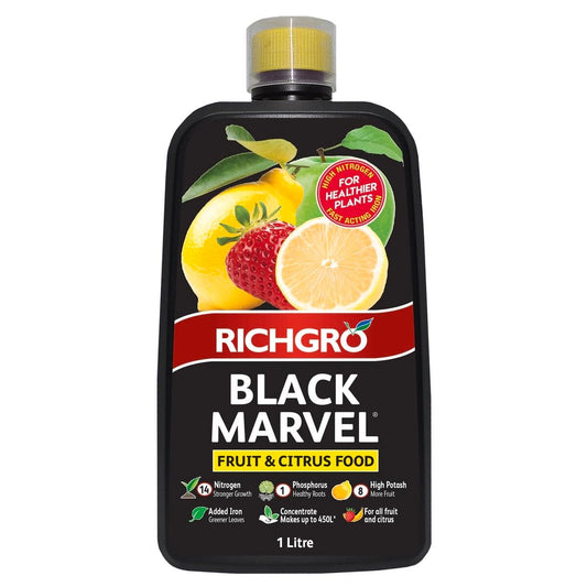 Richgro Black Marvel Fruit and Citrus Food Concentrate Liquid Fertiliser 1L - Auzzistore