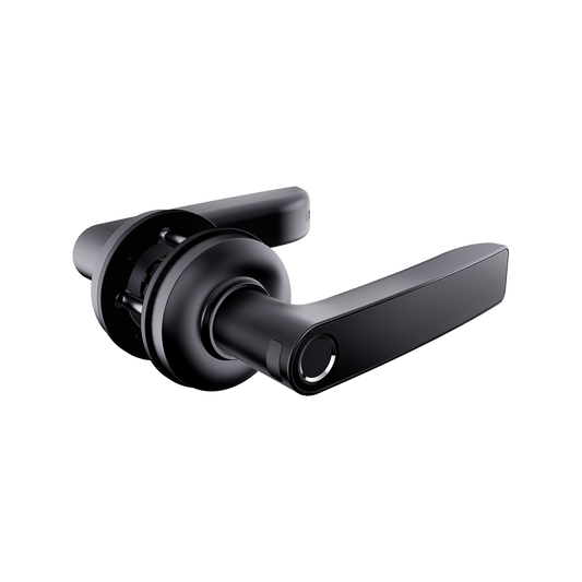Gainsborough Liberty Smart Lever Lock - Fingerprint Access - Matte Black - Auzzistore