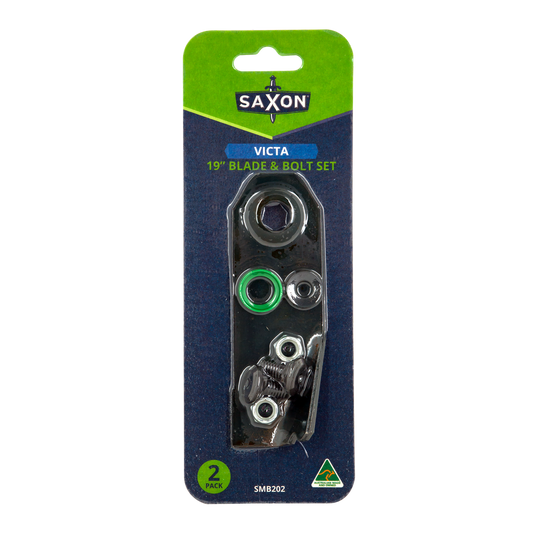 Saxon 19 Mower Blade Bolt Set - 2 Pack - 19” for Victa 19 & 20 Models