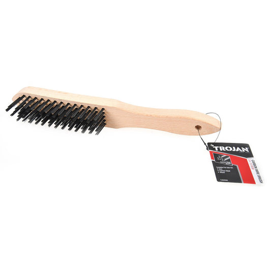 Trojan Carbon Steel Wire Brush - 5 x 15 Rows - Deburring & Rust Removal – view 2 - Auzzistore