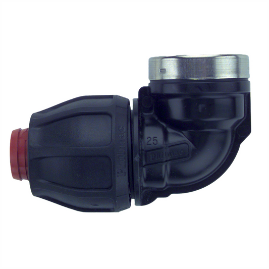 Philmac Rural Elbow 1 x 1 Polypropylene 90° Bend Durable Connection - Auzzistore