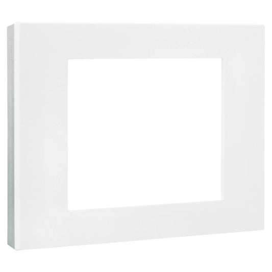 Hpm Vivo Coverplate - Electrical Coverplate 118mm x 85mm - White Gloss Chrome - Auzzistore