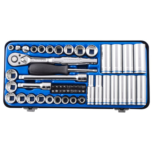 Kincrome Socket Set - 54 Piece - Chrome Vanadium Steel - Ratcheting – view 2 - Auzzistore