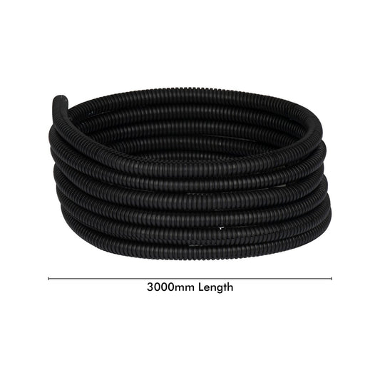 Deta Corrugated Split Tubing - 3m x 10mm - Flame Retardant, Flexible – view 2 - Auzzistore