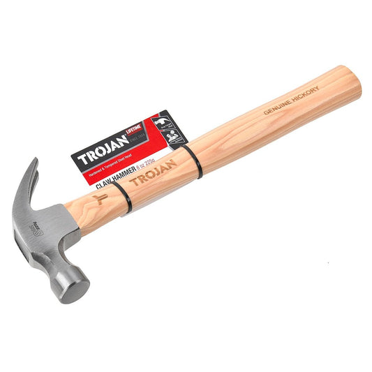Trojan Timber Claw Hammer 8oz 225g - Hardened Carbon Steel - Lightweight - Auzzistore