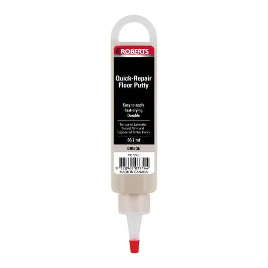Roberts Quick Repair Floor Putty - Acrylic 88ml - Greige - Fast Drying - Auzzistore
