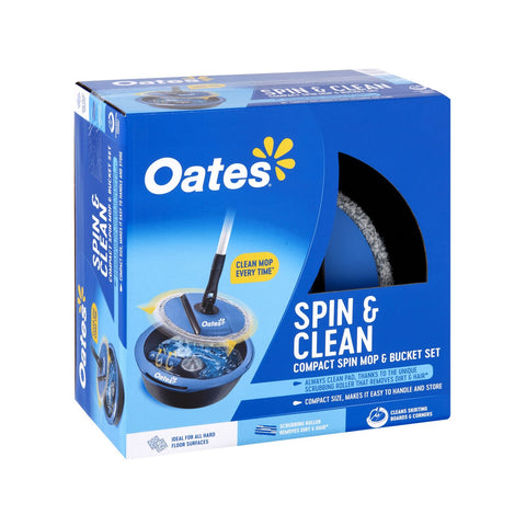 Oates Spin & Clean Compact Spin Mop & Bucket Set - Auzzistore