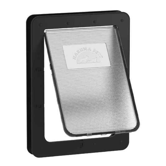 Hakuna Pets Large Black Super Tough Pet Door 295mm x 425mm - Auzzistore