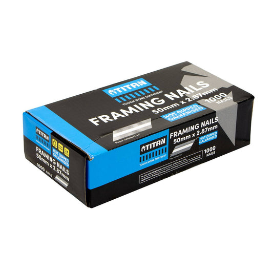 Titan Collated Framing Nails - 50mm x 2.87mm - Box of 1000 - Hot Dipped Galvanised – view 2 - Auzzistore