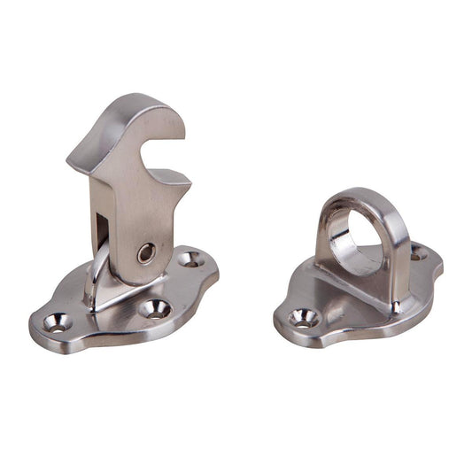 Adoored Satin Chrome Door Stop - Steel - 75mm - Prevents Wall Damage - Auzzistore