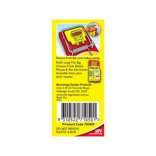 The Big Cheese Mouse Trap - Fresh Baited - 100mm - Quick Catch – view 2