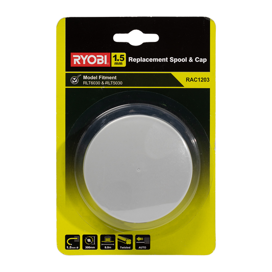 Ryobi Replacement Spool - 1.5mm Plastic - Easy Click-In Replacement