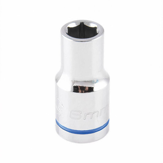 Kincrome 6mm Socket - Chrome Vanadium Steel - Mirror Polish Finish