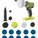 Ryobi 18V ONE+ Detail Polisher Sander Tool Only - 2-in-1 - 75mm & 50mm Pads