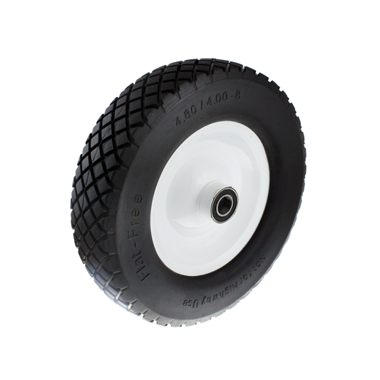 Easyroll Wheelbarrow Wheel - 400x8 - PU Foam/Steel - Puncture Proof - Auzzistore