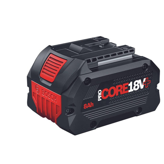 Bosch 18V Professional Battery Procore Plus 8.0Ah 1600A02X00 - 71% Longer Runtime - Tabless Cell Technology - COOLPACK 2.0