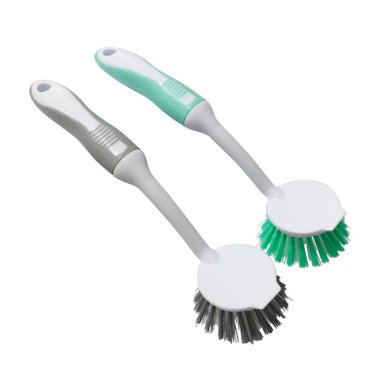 Morgan Round Dish Brush - 60mm - Polypropylene - Soft Grip Handle