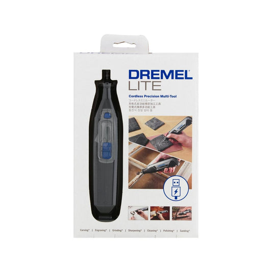 Dremel 4V 7760 Lite Cordless Rotary Tool Kit - 140mm x 195mm - Grey - Lightweight - Auzzistore