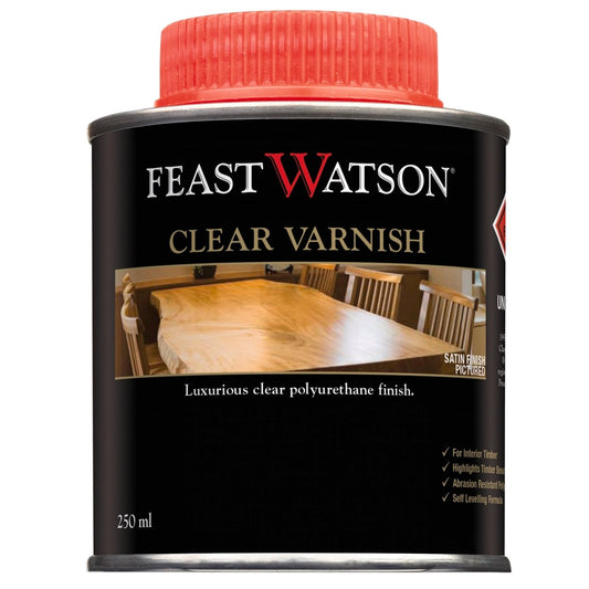 Feast Watson Matt Clear Varnish 250ml Oil Based Durable Finish - Auzzistore