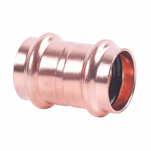 SmarteX-PRESS Straight Coupling - 15mm - Copper - Flame-Free Installation - Auzzistore