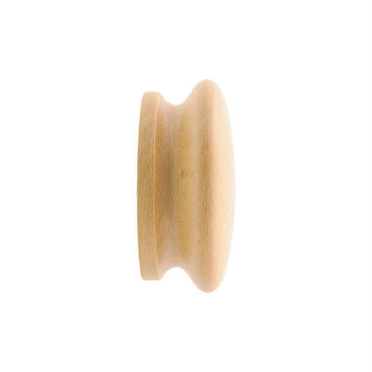 Prestige 70mm Beech Large Round Knob - Oak Timber - Easy To Carry – view 2