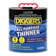 DIGGERS All Purpose Thinner 1L Solvent Cleaner Fast Drying Smooth Finish
