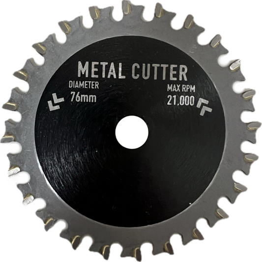 Craftmaster Metal Cutting Blade - 76mm x 24t - Tungsten Carbide Tipped - Fast Cutting Performance – view 2 - Auzzistore