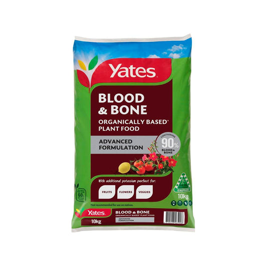 Yates Blood Bone Plant Food 10kg Organic Fertiliser For Healthy Growth - Auzzistore