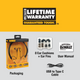 Dewalt Wireless Jobsite Pro Bluetooth Neckband Earphones - 30+ Hours Talk Time - IPX6 Water Resistant - 9mm Drivers - 150g