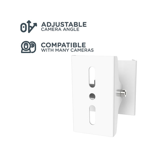 Orion Security Camera Pole Mount - 360° Swivel - 75° Tilt - Aluminium - White - 100mm x 69mm x 85mm – view 2