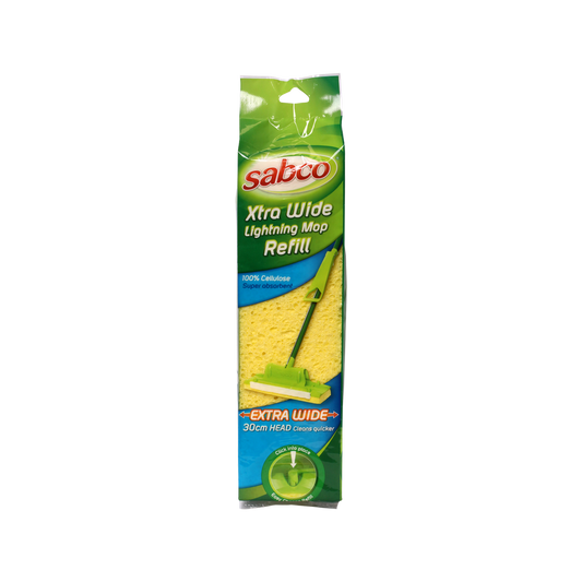 Sabco Xtra Wide Mop Refill 30cm Cellulose Super Absorbent