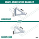 Carinya Triangle Stayed Bracket - 240mm - Powder Coated Steel - 100kg Load