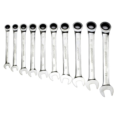Craftright 10 Piece Metric Gear Spanner Set - 40CR Steel - Durable