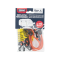 GRUNT Mini Reflecta Bungee Strap - 250mm - Rubber - Reflective - 4 Pack