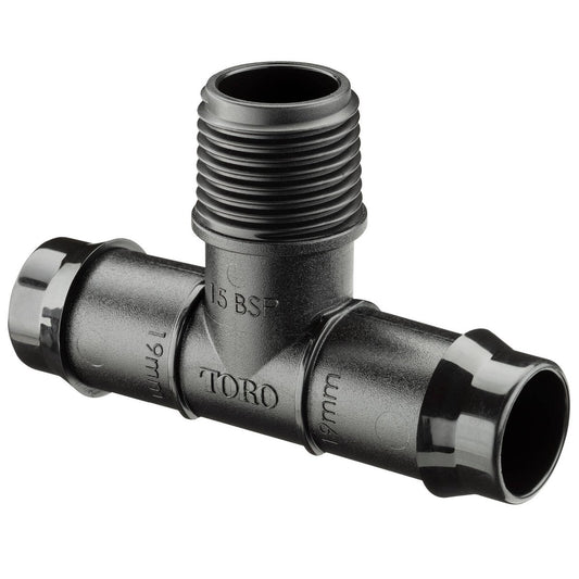 Toro Barbed Tee - 19mm x 15mm - Polypropylene - UV Stabilised - Auzzistore