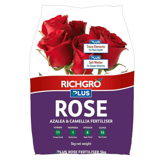 Richgro Rose Azalea Camellia Fertiliser 5kg Granular Plant Growth - Auzzistore