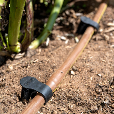 Pope Hold Down Stakes 10 Pack - Polypropylene - Secure Tubing - Black