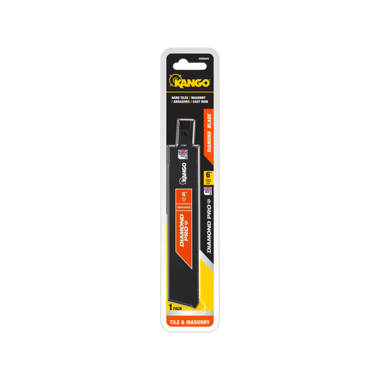 Kango 152mm Diamond Grit Recip Saw Blade - Yellow - KRB06DG