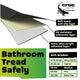 Croc Grip Clear Bathroom Tread Tape - 5m x 25mm - Vinyl - Durable