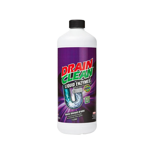 Drain Clean Liquid Enzyme Drain Cleaner - 1L - Bio-Enzymatic - White