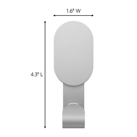3M CLAW Wall Hooks - 1 Hook - 7kg Capacity - Silver - Easy Installation – view 2 - Auzzistore