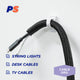 Permastik Small Cable Clips 12 Pack Plastic 300g Hold Easy Apply